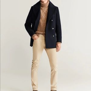 Mango Man - Double Breasted Wool Coat